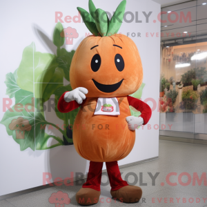 Rust Radish mascot costume...