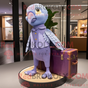 Lavendel papegøje maskot...