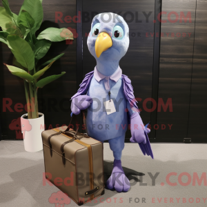 Lavendel papegøye maskot...