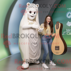 Postava maskota bílé...