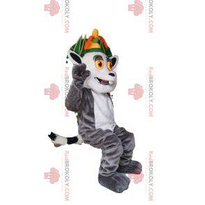 Mascot of King Julian, famous Madasgacar lemur. King Julian Costume
