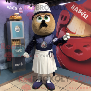 Navy Falafel maskot kostume...