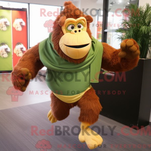 Olive Orangutan mascot...