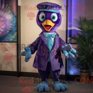Lilla Peacock maskot...
