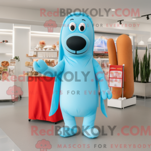 Postava maskota Sky Blue...