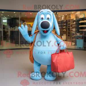 Sky Blue Hot Dogs mascot...