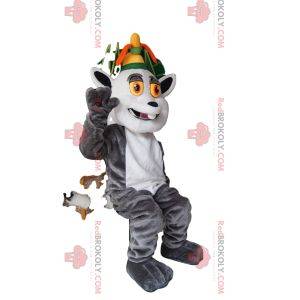 Mascotte di Re Giuliano, famoso lemure Madasgacar. Costume da re Giuliano