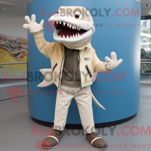 Cream Barracuda maskot...