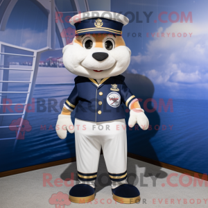 Navy Champagne mascot...