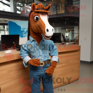 Rust Mare maskot kostume...