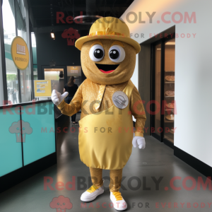 Gold smultring maskot drakt...