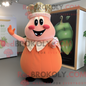 Peach King maskotdraktfigur...