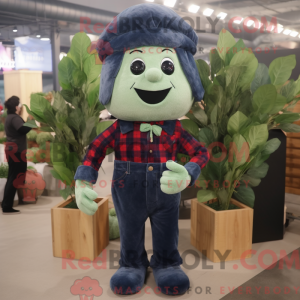 Navy spinat maskot kostume...