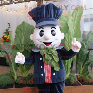 Navy spinat maskot kostume...