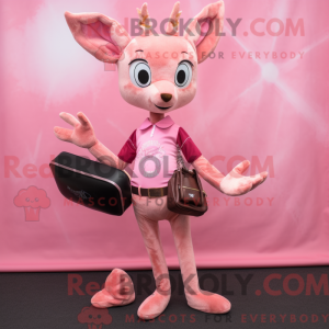 Pink Roe Deer maskot...
