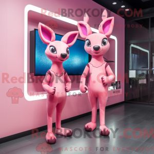 Pink Roe Deer maskot...