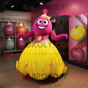 Máscara de sitron magenta...