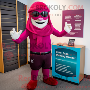 Magenta Advokat maskot...