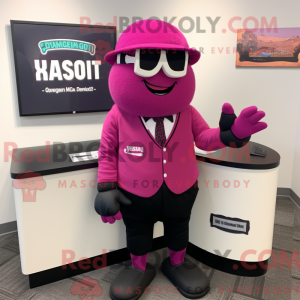 Magenta Anwalt Maskottchen...