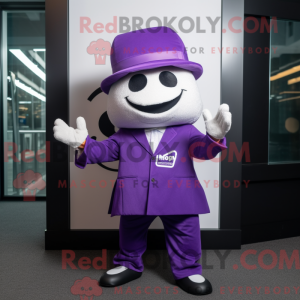Paars Gyro-mascottekostuum...