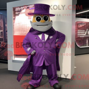 Paars Gyro-mascottekostuum...