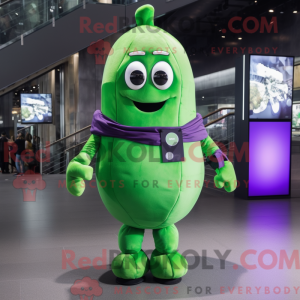 Grøn Aubergine maskot...