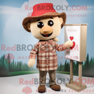 Tan Love Letter mascot...