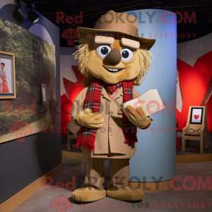 Tan Love Letter maskot...
