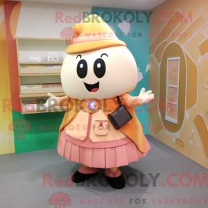 Peach Ray-maskotdraktfigur...
