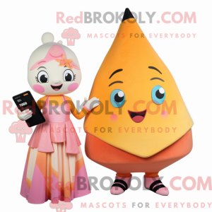Peach Ray maskot kostume...