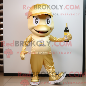 Disfraz de mascota de Gold...