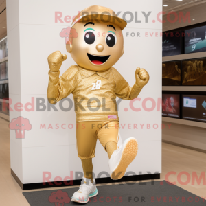 Guld champagne maskot...