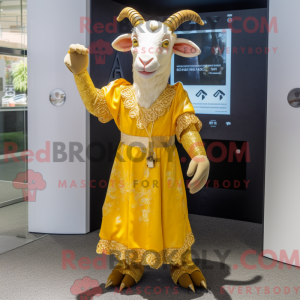 Personaggio mascotte capra...