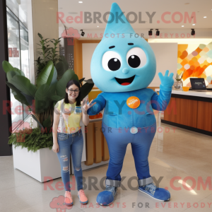 Cyan Squash Maskottchen...