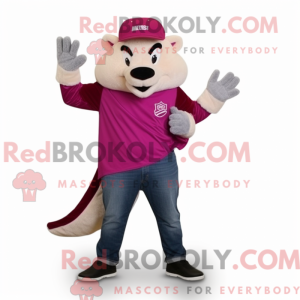 Disfraz de mascota Magenta...