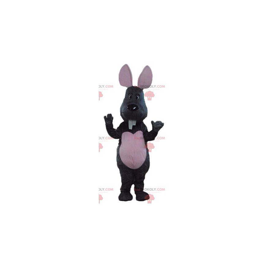Gray and pink mouse mascot with big teeth - Redbrokoly.com Gray and pink mouse mascot with big teeth - Redbrokoly.com