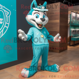 Turquoise Lynx mascot...