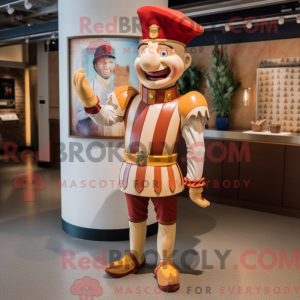 Tan Swiss Guard mascot...