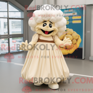 Cream Cauliflower mascot...