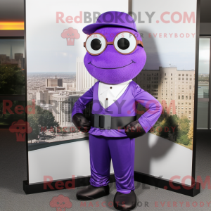 Lavendel Pho maskot kostume...