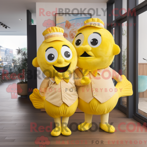 Citronově žlutá postava...