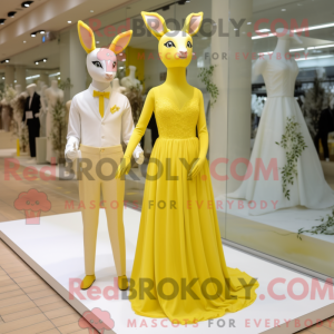Citrongul Rådyr maskot...