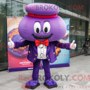 Purple Burgers Maskottchen...
