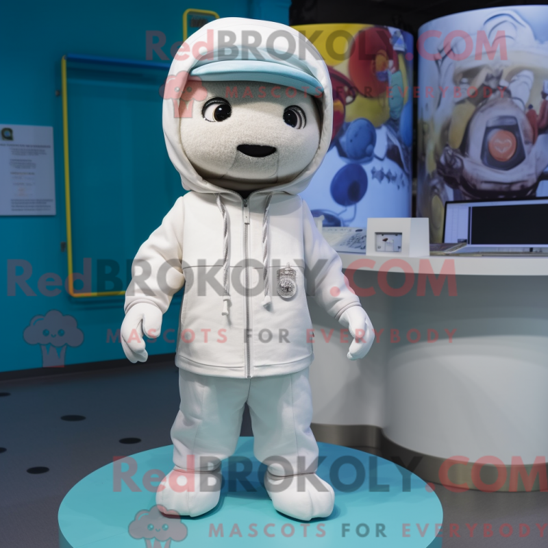 Fantasia de mascote de doutor branco com moletom e gorros - Médico Mascotes - REBROKO_311016 - RedBrokoly.com