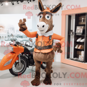 Peach Donkey Maskottchen...