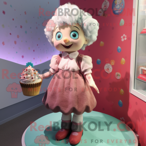 Cupcake-maskotkostyme kledd...