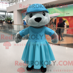 Disfraz de mascota Sky Blue...