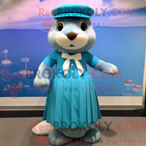 Maska Sky Blue Otterfigurka...