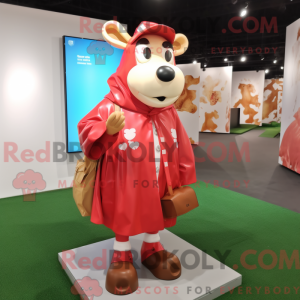 Red Jersey Cow mascot...