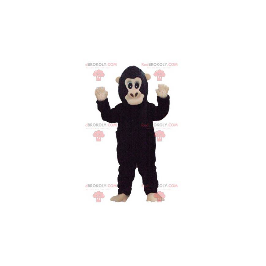 Mascotte de singe marron et beige - Redbrokoly.com